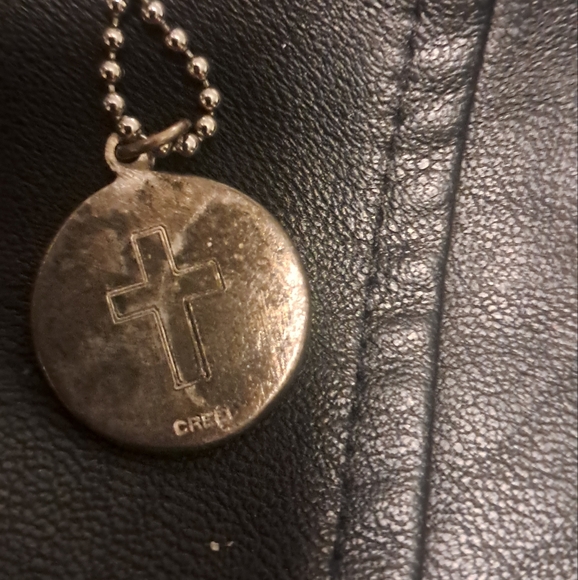 VINTAGENecklace SIGNEDCREED Christ Srengthens Me PENDANT - Picture 2 of 3
